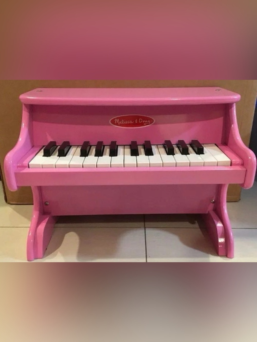 Melissa & Doug Learn-to-Play Pink Piano